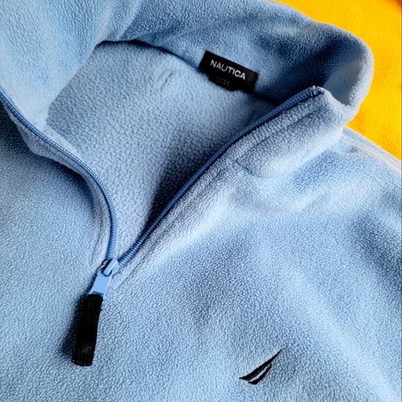 NAUTICA SET OF 2- MENS FLEECE HEAVY DUTY PULLOVER HALF ZIP SWEATSHIRT JACKET - Picture 4 of 11